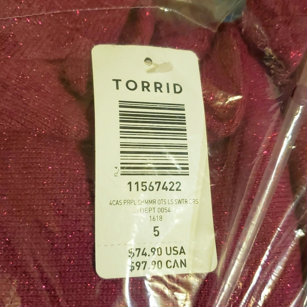 SPARKLING GRAPE 🍇 OFF SHOULDER KNIT DRESS 🍇 NWT - Picture 7 of 8